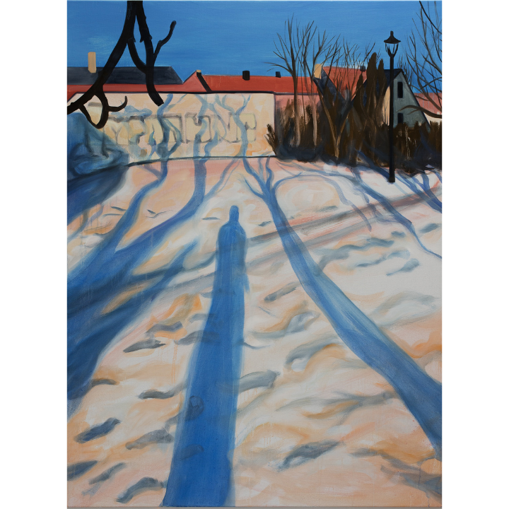 Catherine Knight, Long Shadows, 2022, Oil on linen, 160 x 120 cm (c)The Artist