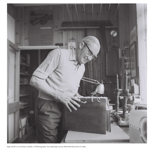 Roger Powell in his studio