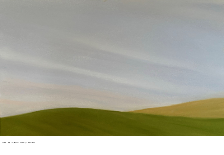 Landscape of the South Downs by Sara Lee titled 'Nurture', 2024 ©The Artist