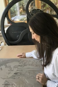 Richenda Court in her studio