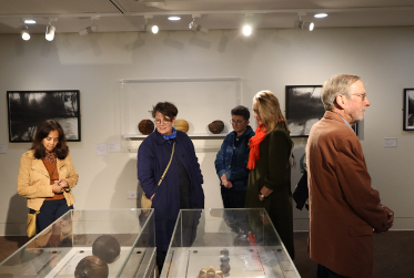 Visitors walking around the Flora Twort Gallery