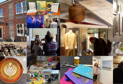 What's On collage of Petersfield Museum and Art Gallery, exhibitions and events.