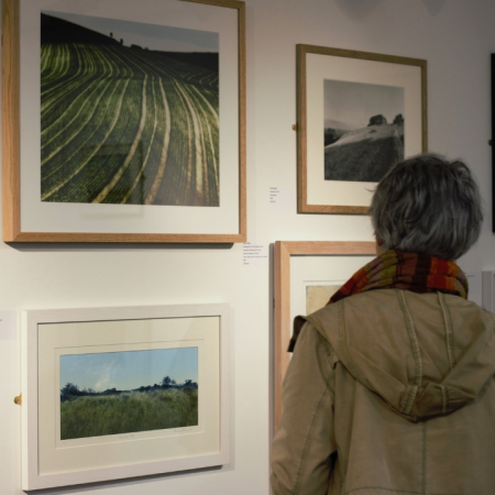 Visitor in the Flora Twort Gallery