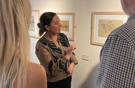 Head of Collections and Exhibitions leading a tour