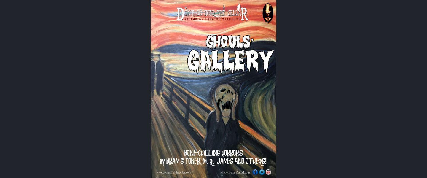 Poster for Ghouls Gallery, based on Edvard Munch 'The Scream'