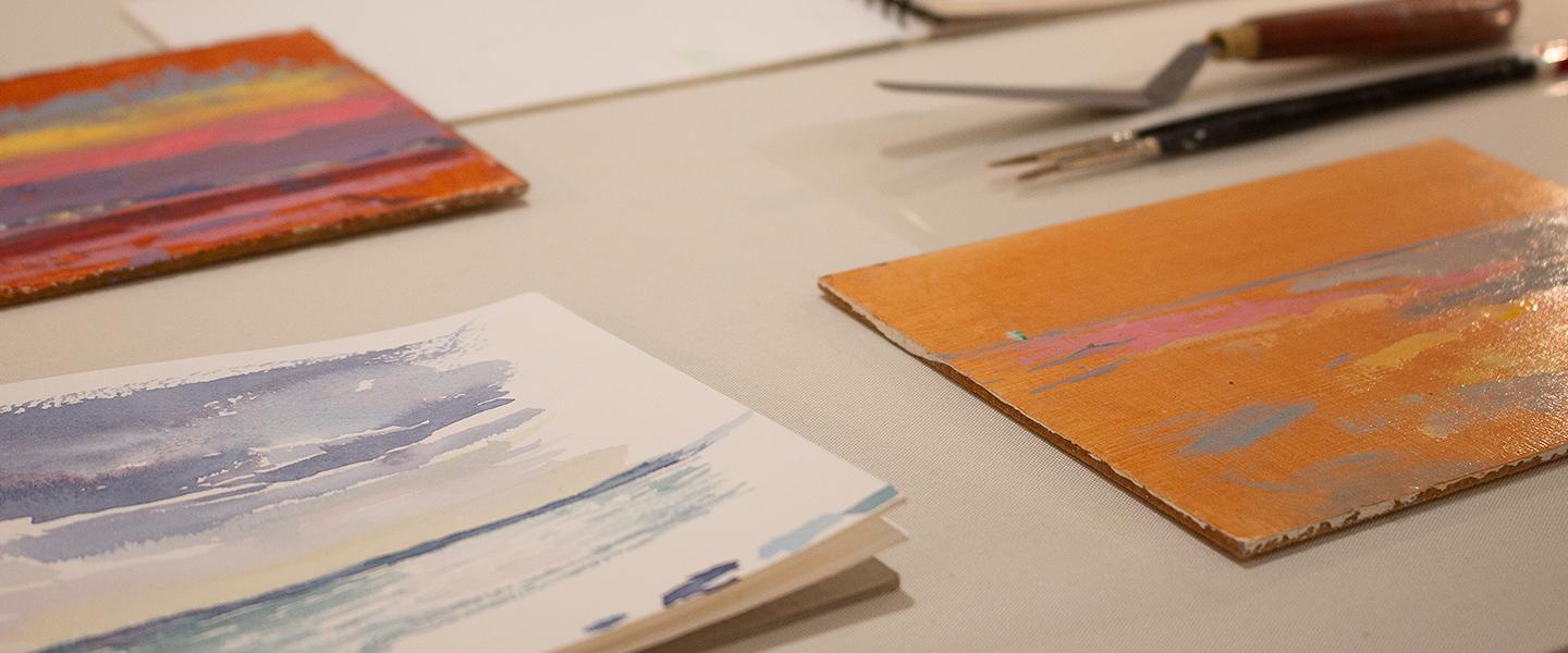 Sarah Butterfield's sketchbooks on display