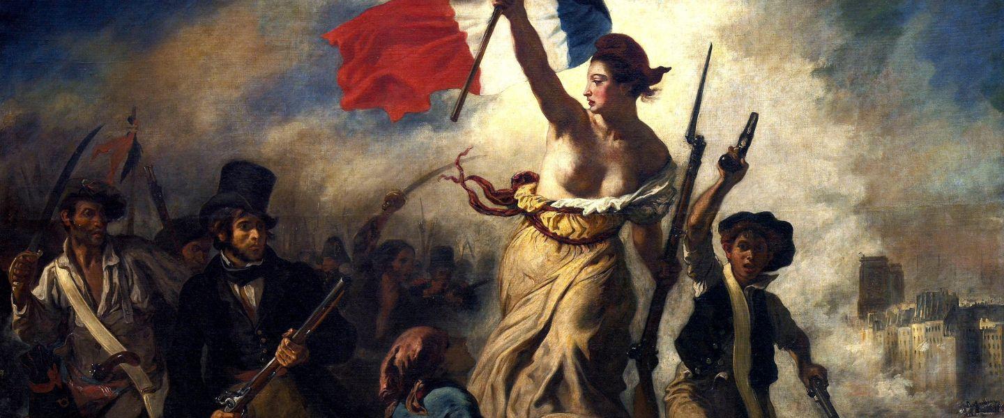 La Liberté Guidant Le Peuple, Eugene Delacroix, 1830